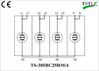 120kA Type Surge Protection Device Kepatuhan CE untuk Switchboards Listrik