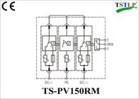 150v / 600v / 750v / 1000v Industrial Surge Suppressor Untuk Photovoltaic / Solar PV
