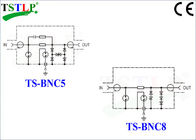 Perangkat Transmisi Koaksial Petir Surge Protector Dengan Konektor BNC